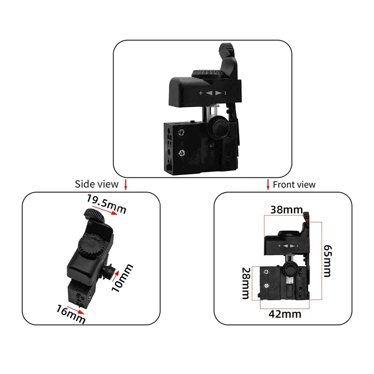 New Impact Drill Switch Adjustable Speed Control Switch for Electric Drill Power Tool Trigger Switches