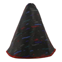 Le Mans Confetti JDM Bride Style Hyper Fabric Shifter Boot Racing Gear Shift Knob Cover Collars With Red Stitching