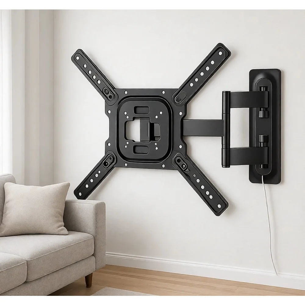 

Полностью регулируемый настенный кронштейн для плоских и изогнутых телевизоров и мониторов с диагональю от 23 до 65 дюймов, поворотный, наклонный, с регулировкой по высоте, VESA 400x400 мм, до 77 фунтов.