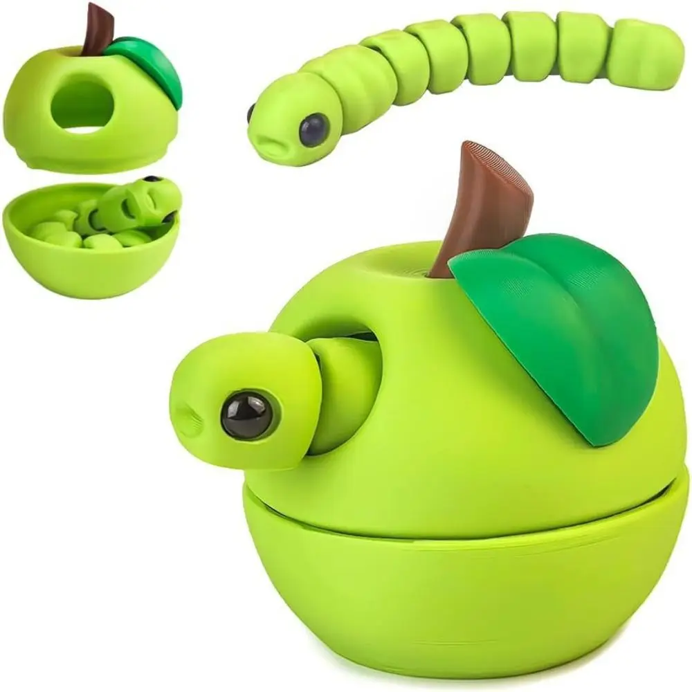 Juguete de frutas impreso en 3D con articulaciones de cuerpo completo, figura modelo móvil bonita y tonta multicolor, impresión 3D educativa