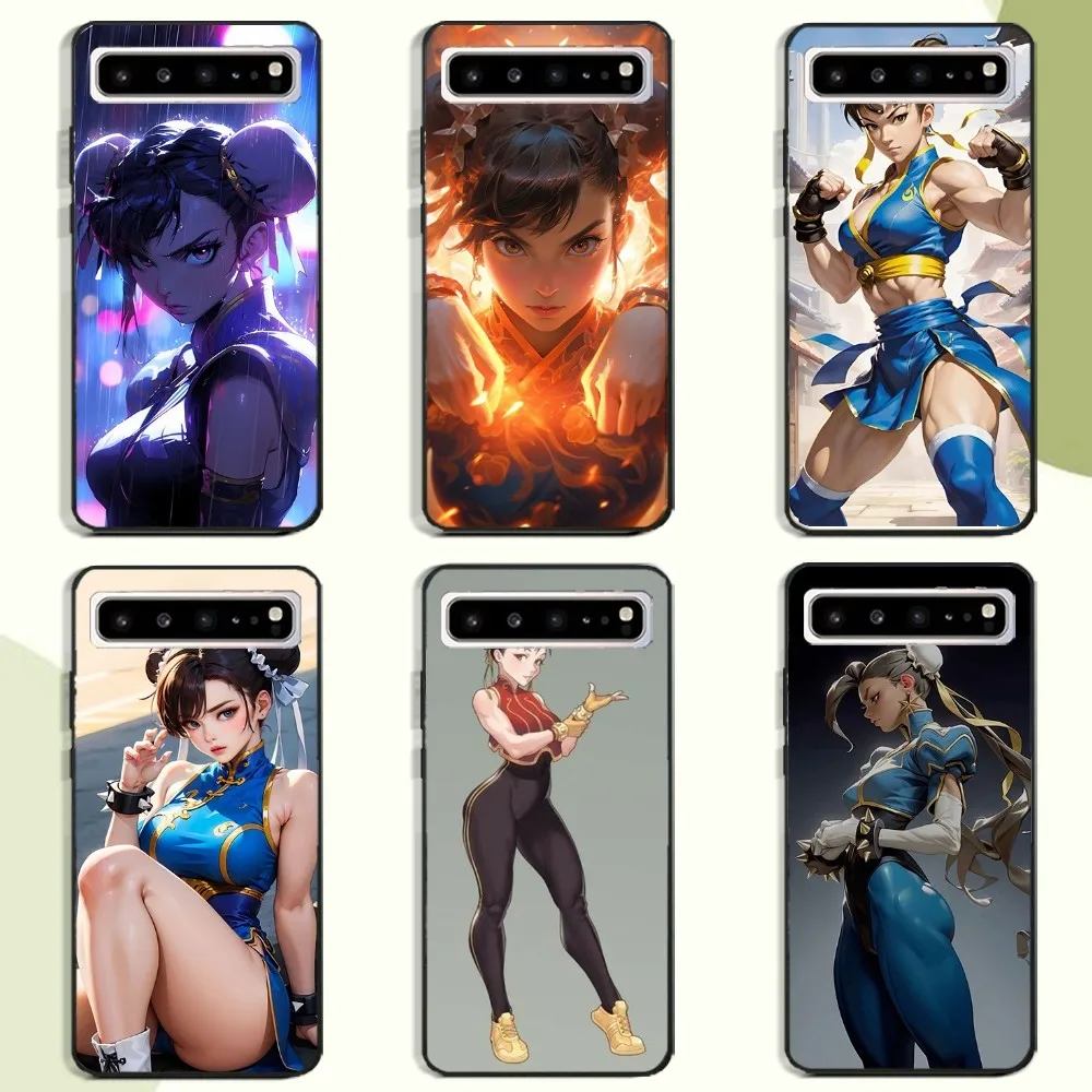 Chun-Li Game S-Street-F-fighters Phone Case For Samsung Galaxy A52 A12 A51 S21 Edge S22ULTRA S23 S24 S20LITE Plus Black Cover