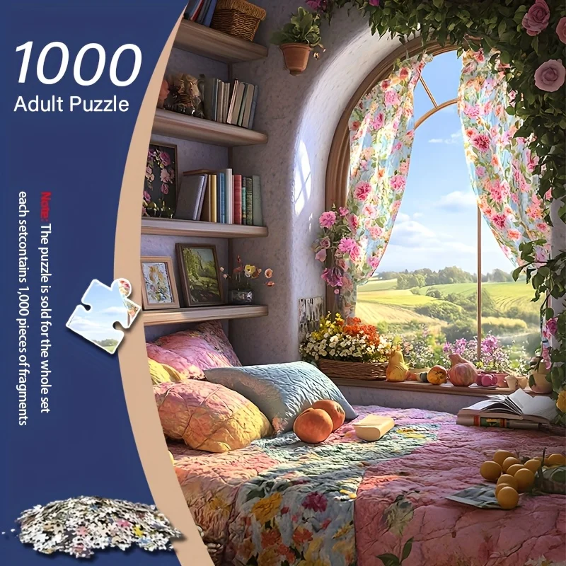 

Пазл для взрослых — мини-пазл прямоугольной формы с максимальной сложностью, 14,96x10,24 дюйма, прочная и высококачественная бумага, яркий цветочный рисунок