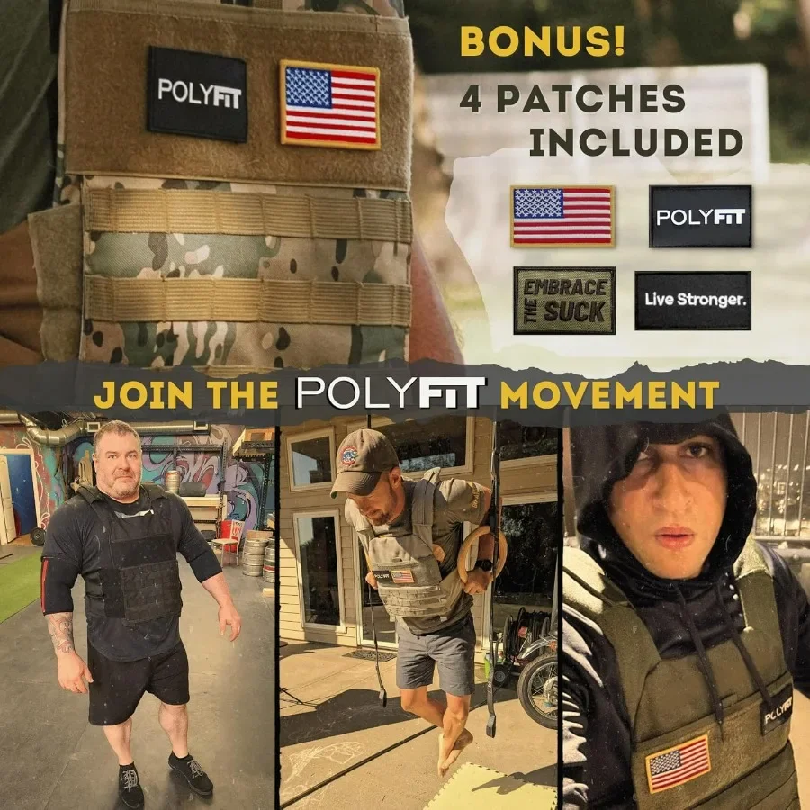 (Fortify) سترة مرجحة لتدريب القوة والتحمل، والتمارين اللياقة البدنية، والجري، وودز #6