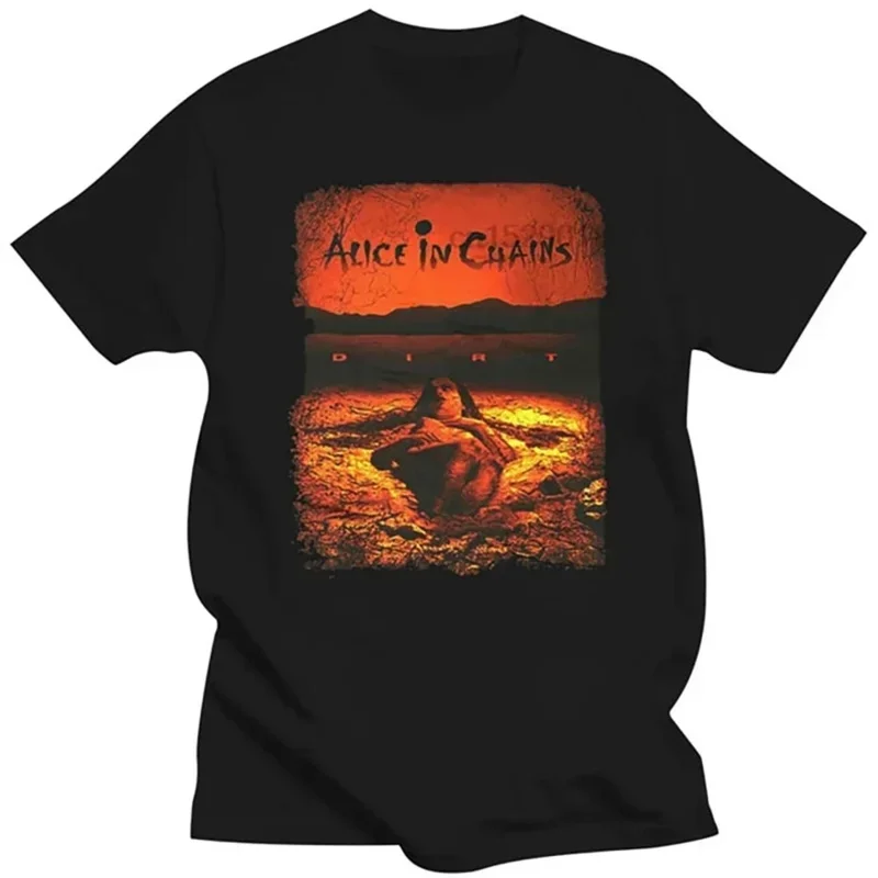 

JRJZ Men's Clothing NEU New Alice In Chains Breathable Casual Cotton 100% Pure T-Shirt For Men Rock Band Mens T-Shirt #913236