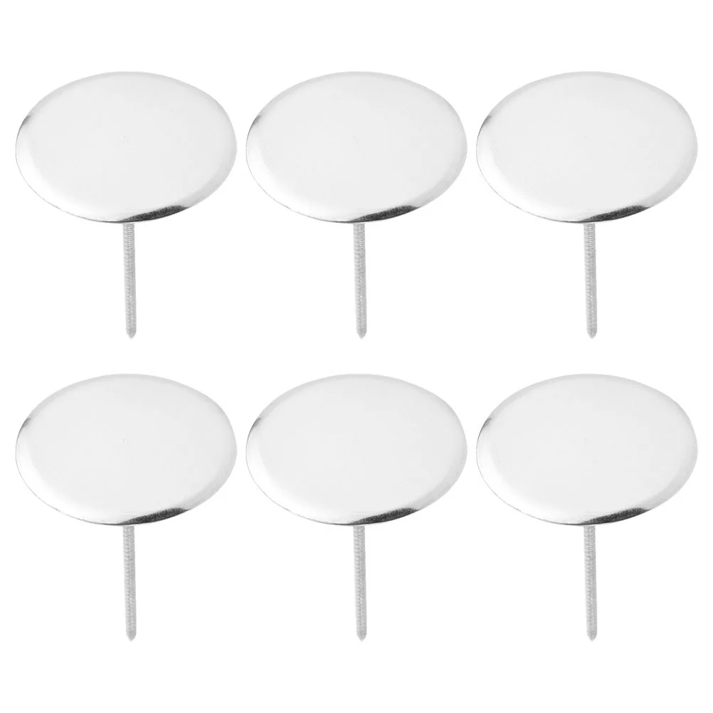 6 Pcs Stainless Steel Mounting Nails Cake Manicure Tools Decor Paper Cup Hair Piping Flower Decorating Supplies Making