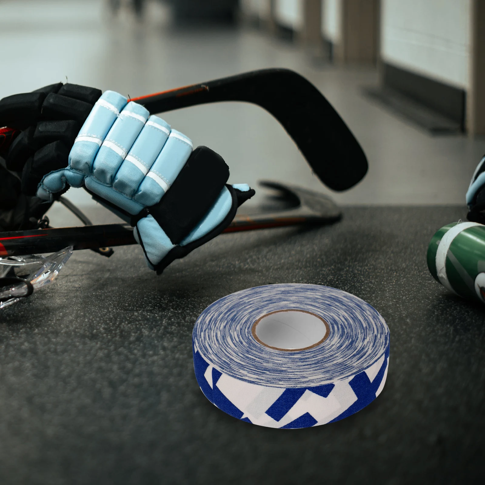 Palo de Hockey de 25m, señal amarilla más, 25mm de ancho, antideslizante, resistente al desgaste, accesorios, cinta de Lacrosse, cinta de tela de algodón Anti