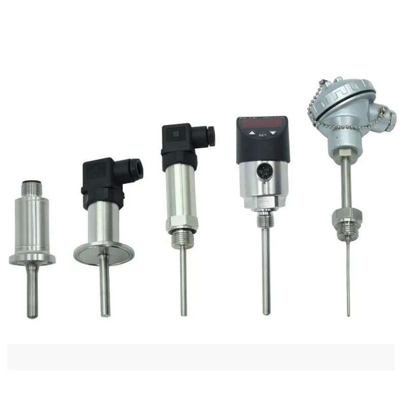 2026 -40-200℃ 4-20mA PT100 304/316 Stainless Steel RTD Temperature Sensor Temperature Transmitter