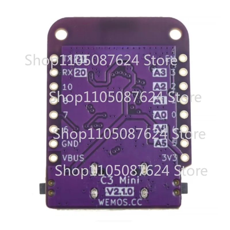 

100PCS C3 Mini V2.1.0 For LOLIN WIFI Bluetooth LE BLE IOT Board ESP32-C3FH4 ESP32-C3 4MB FLASH MicroPython Arduino Compatible