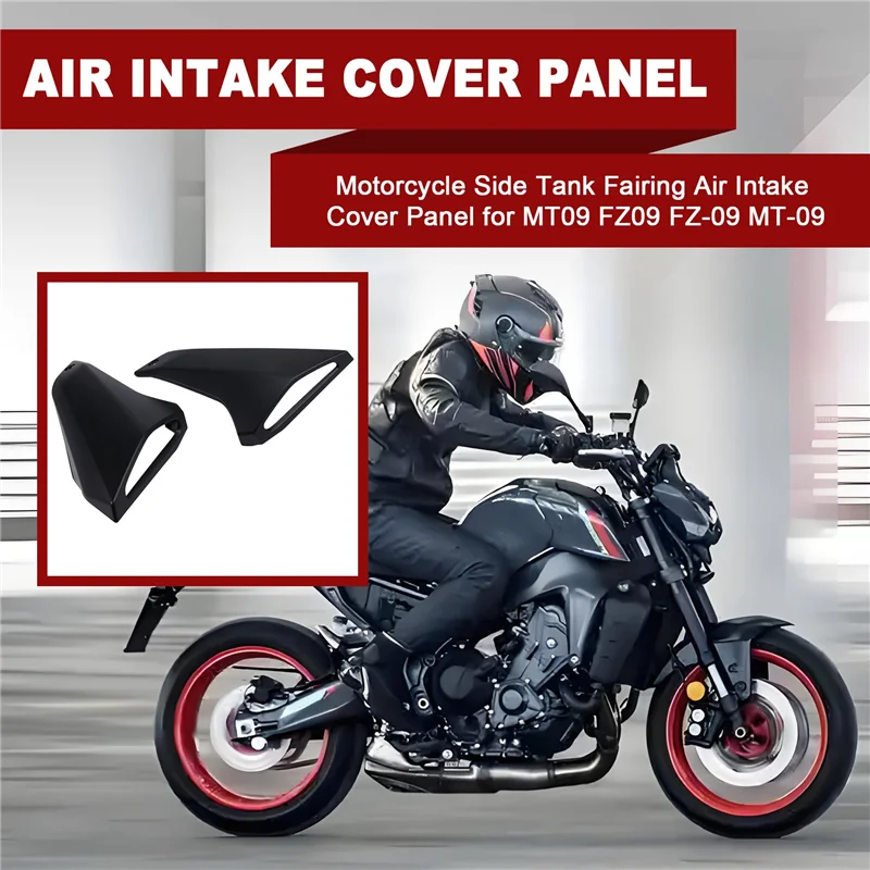 

A02Q-Motorcycle Side Tank Fairing Air Intake Cover Panel For MT09 FZ09 FZ-09 MT-09 2012 2013 2014 2015 2016