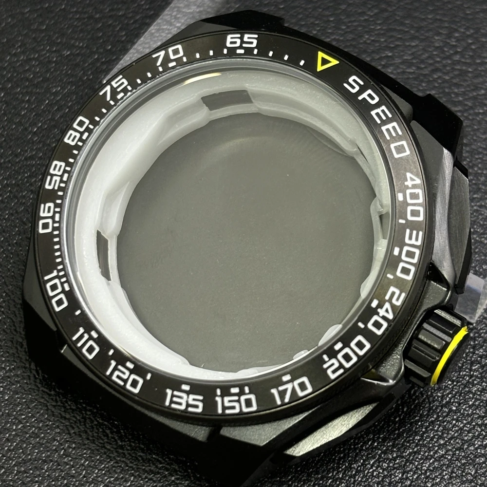 New VK63 Case 42mm Men's Watches Metal Case Chronograph Case for VK63 Movement 18.5mm Strap Accessories Mission to the Watch