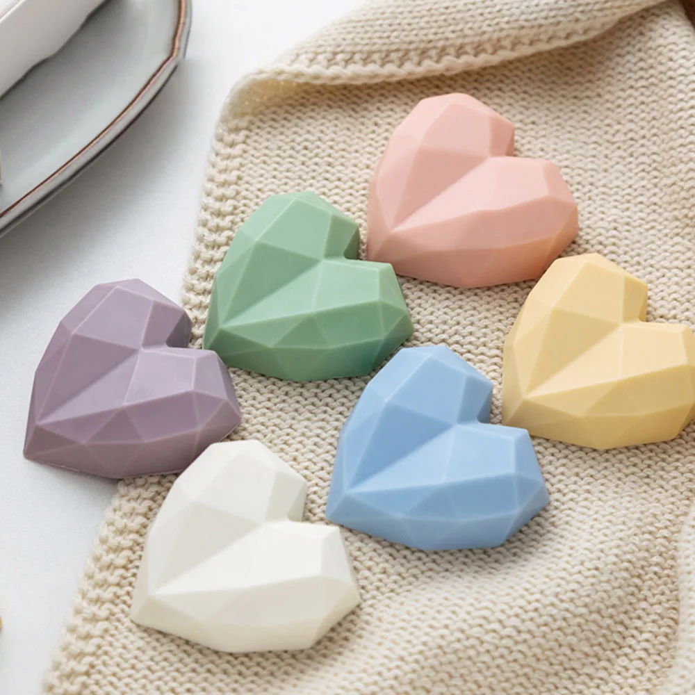 

Heart Shape Plaster Home Decoration Silicone Molds Gypsum Molds for Aroma Car Ornament Pendant New 3d Silicone Molds for Candles