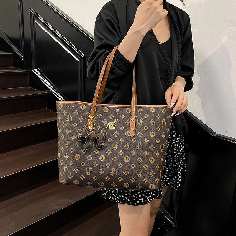 

Genuine Leather Tote Bag for Ladies Elegant Handbag By Famous Designer Luxury Brand Classic Women