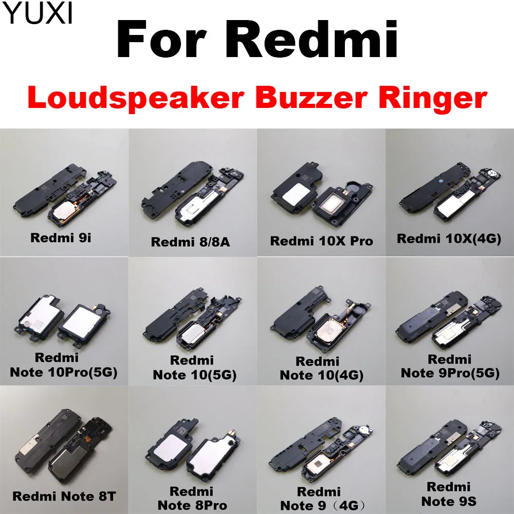 

1ps Loudspeaker Bottom Ringer For Xiaomi Redmi Note 8 9 10 Pro 4G 5G Note 8T 9S Loud Speaker Sound Buzzer For Redmi 8 8A 9i 10x