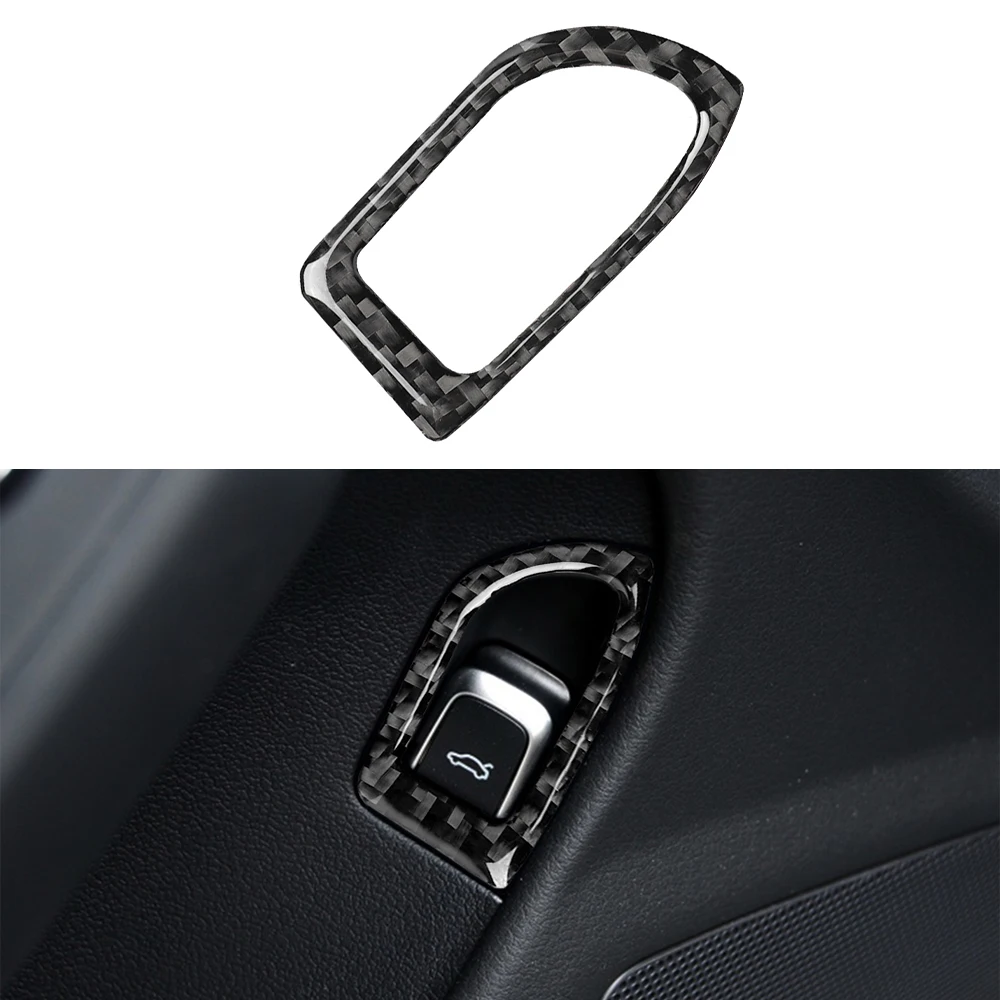 

Для Audi A4 B8 2009-2016 A5 2008-2017 Q5 2009-2017 кнопка переключения багажника декоративная рамка отделка автомобильные аксессуары из углеродного волокна