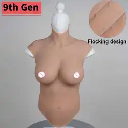 EYUNG 9th Gen Fake Boob Silicone Bodysuit For Men Crossdressing Silicone Breast Forms Silicone Breasts Breast​ Plate Upgraded