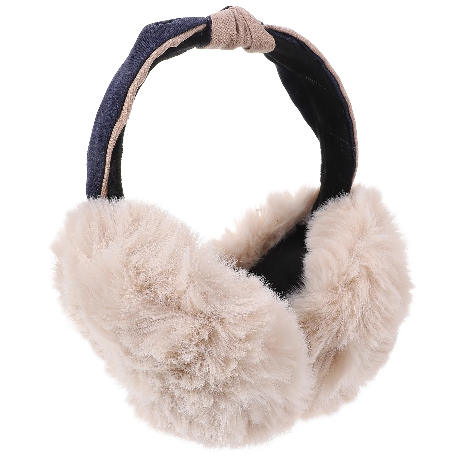غطاء للأذنين فروي لفصل الشتاء للنساء والرجال غطاء لتدفئة الأذن في الهواء الطلق خفيف الوزن وقابل للطي للأذن لعصابة رأس الشتاء