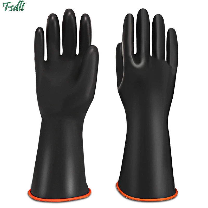 1PCS Work Safety Gloves Rubber Gloves Heavy Duty Chemical Resistant Acid Oil Resistant Latex Gloves For Home kitchen accessories