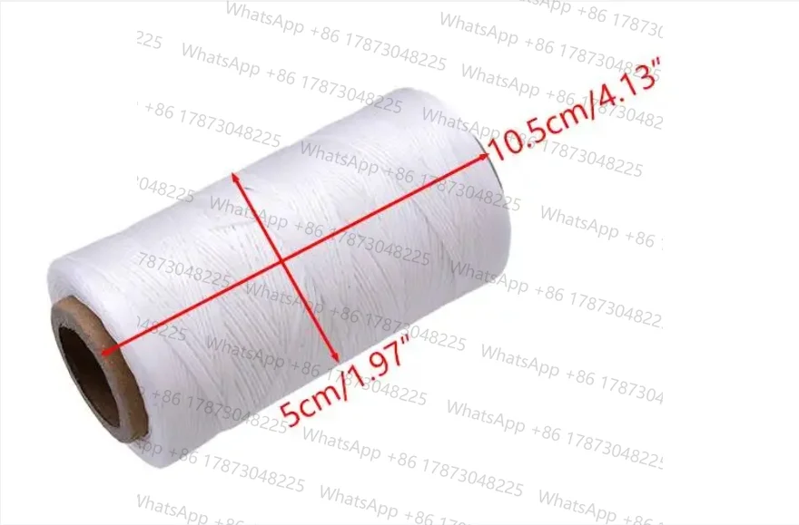 260m 150D Leather Sewing Thread Waxed Wax Cord String Polyester Black/White/Beige for Hand Stitching Craft Heavy Duty