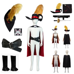 Puss Cos in Boots Costume Kids Children Cosplay Hat Sword Belt Cat Clothes Outfits Accessories Halloween Carnival Disguise Suit