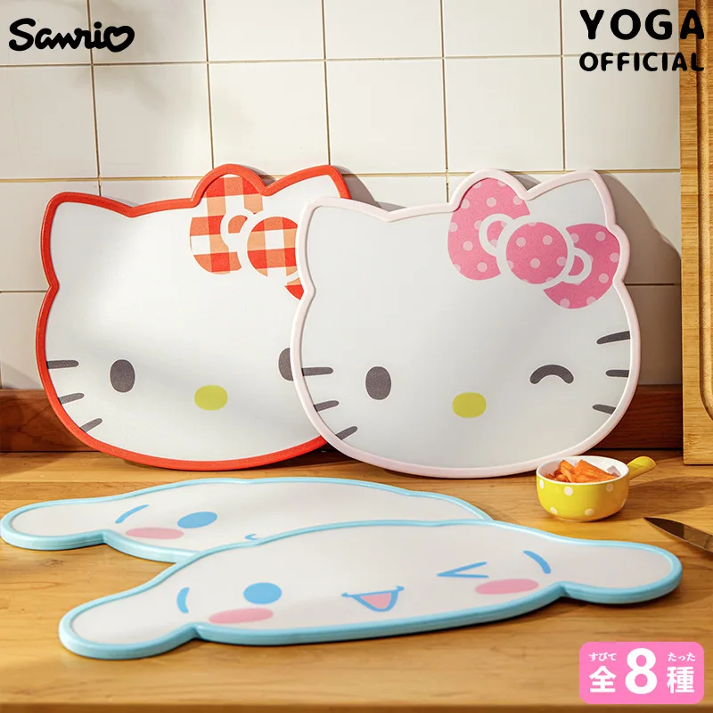 Sanrio Hello Kitty Chopping Board Kawaii Anime Kuromi Cinnamoroll Kitchen Double-Sided Fruit and Vegetable Cutting Board