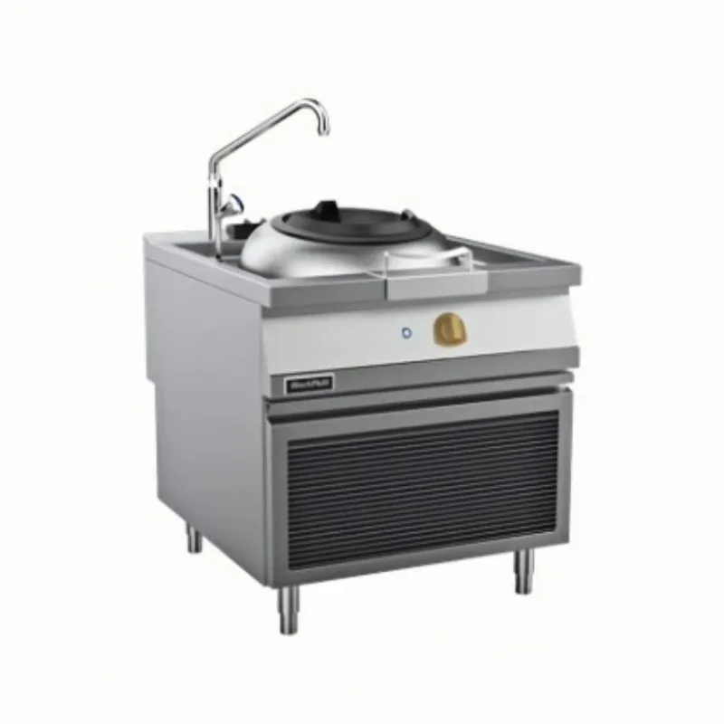 380V 15kW Freestanding Induction Wok Cooker Commercial Heavy Duty 1 Ring Burner for Restaurant Kitchen Equipment Custom