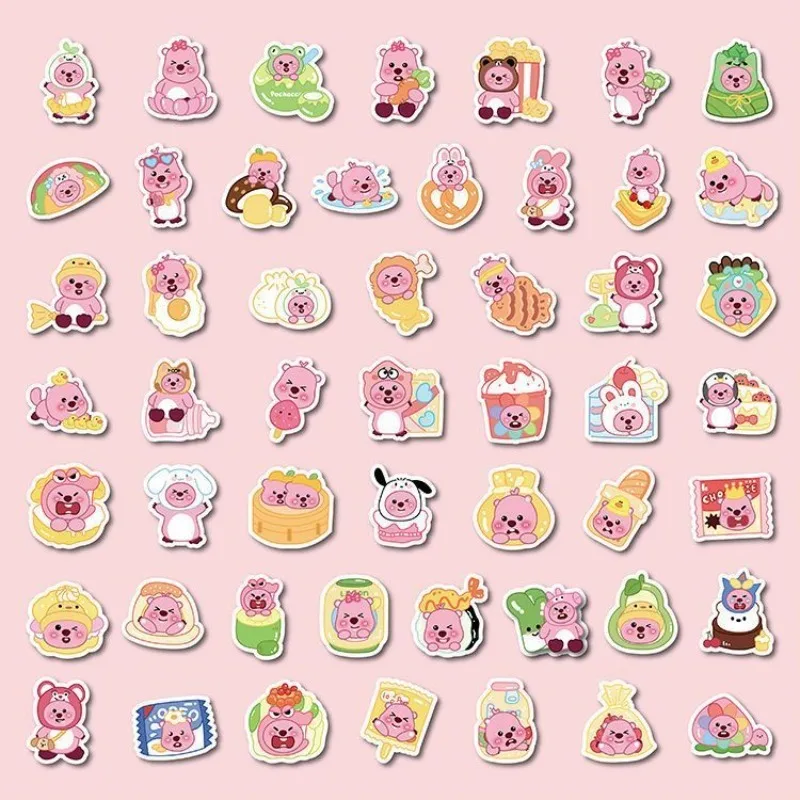 100PCS Cute Loopy Beaver Stickers DIY Cartoon Waterproof Decals for Phone Laptop Water Bottle Scrapbooking