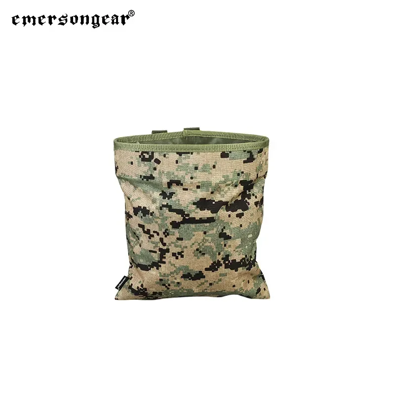 Emersongear Comabt Magazine Dump Pouch Foldable EDC Mag Drop Bag MOLLE Utility Airsoft Hunting Training Nylon