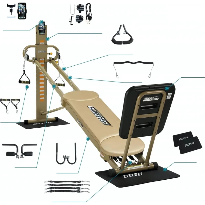 

CUltimate Gym with Total Over 100 Exercise Options,Multi-Functional Workout Machine,High Performance Strength T