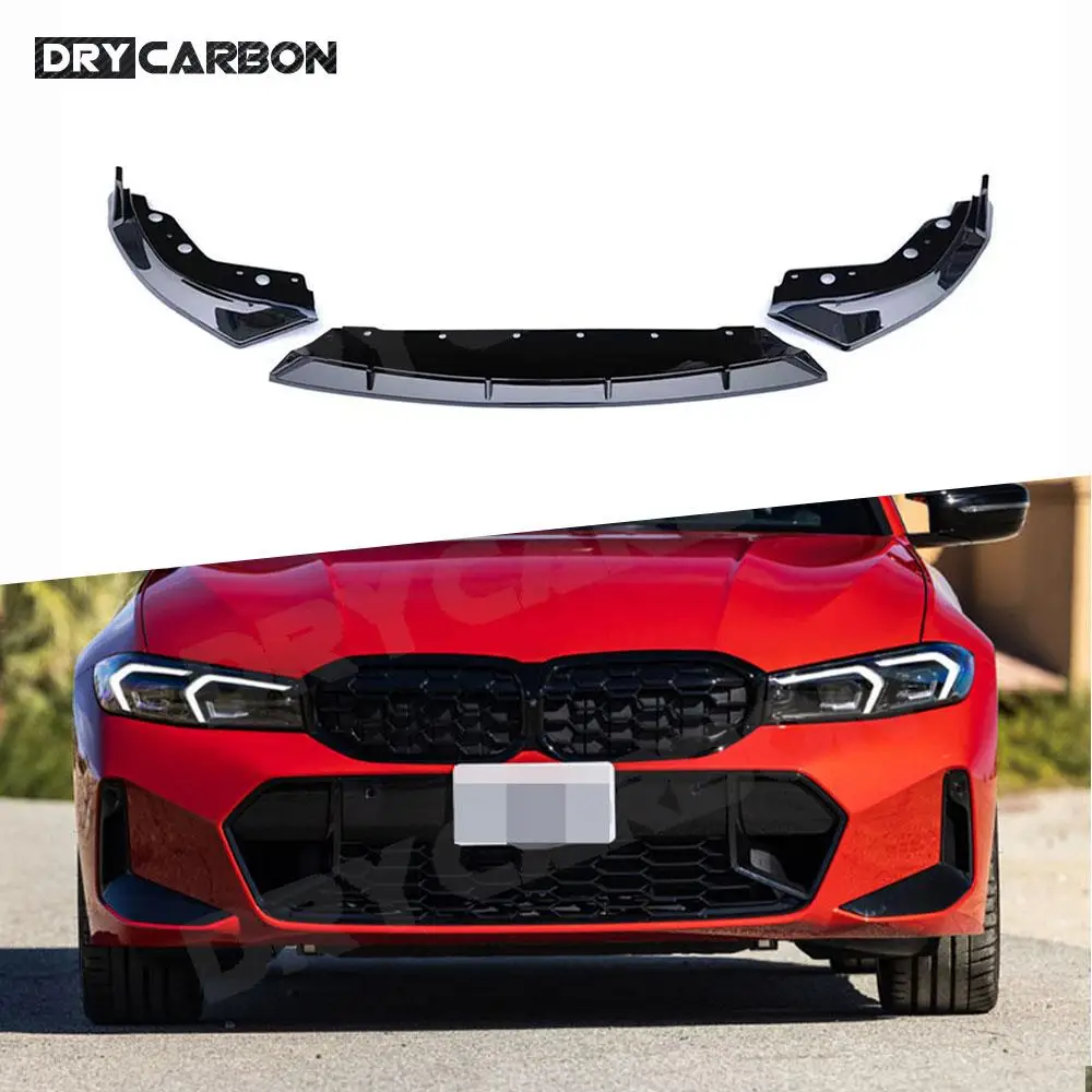 

Front Bumper Chin Lip Guard Spoiler Splitters Car Styling Body Kits Accessories For BMW 3 Series G20 G28 M340i 2023+ ABS