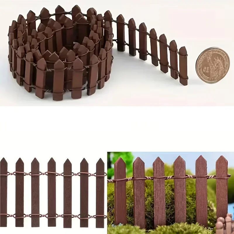 2026 High-quality Latest Models Miniature Wooden Panel Smooth Edge Wood Pallet Fence Mini Garden Fencing Fairy Garden Decoration