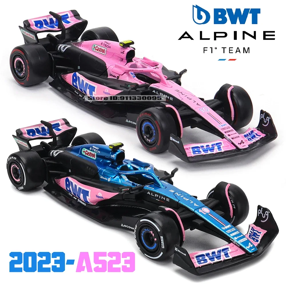 부라고 1:43 F1 자동차 합금 다이캐스트 모델 장난감 수집품 2023 레드불 페라리 맥라렌 알파인 메르세데스 벤츠 애스턴 마틴 알파