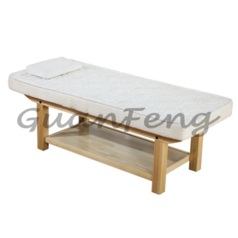 Latex beauty bed beauty salon special solid wood bed physiotherapy with folding