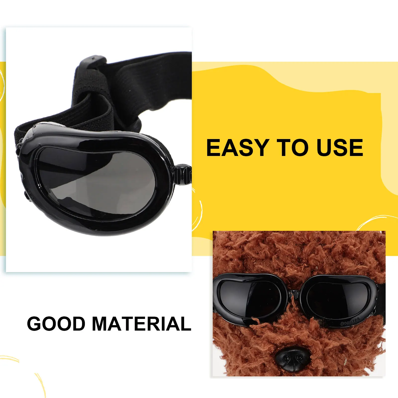 

Goggles Cat Glasses Eye Safety Sunglasses UV Protection Black Color Travel Dog Eye Wear Pet Lens Design Windproof Water
