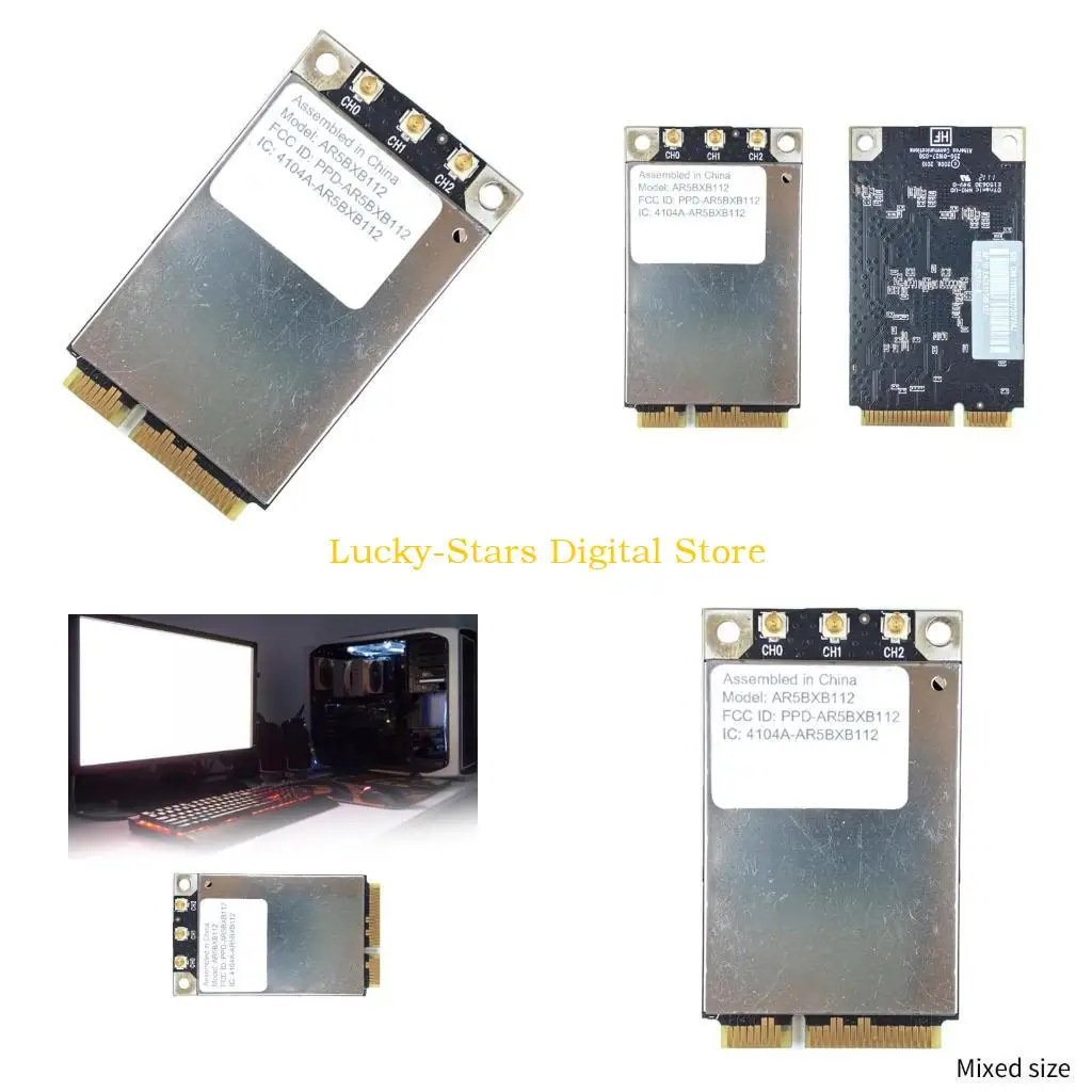 

T3EE 450Mbps AR5BXB112 AR9380 Dual Band Wifi Mini PCI-E Wireless Card Wireless Wifi Adapter For A1311 A1312 2009 2010 2011