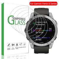 9H Premium Tempered Glass Film For Garmin Fenix 6 6S 6X Pro Sapphire Smartwatch Clear HD Screen Protector Full Cover Glass