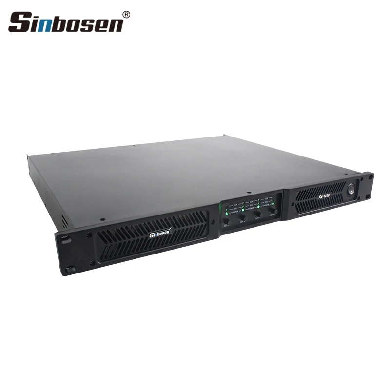 Sinbosen K4-1700 4 channel power amplifier professional sound amplifier