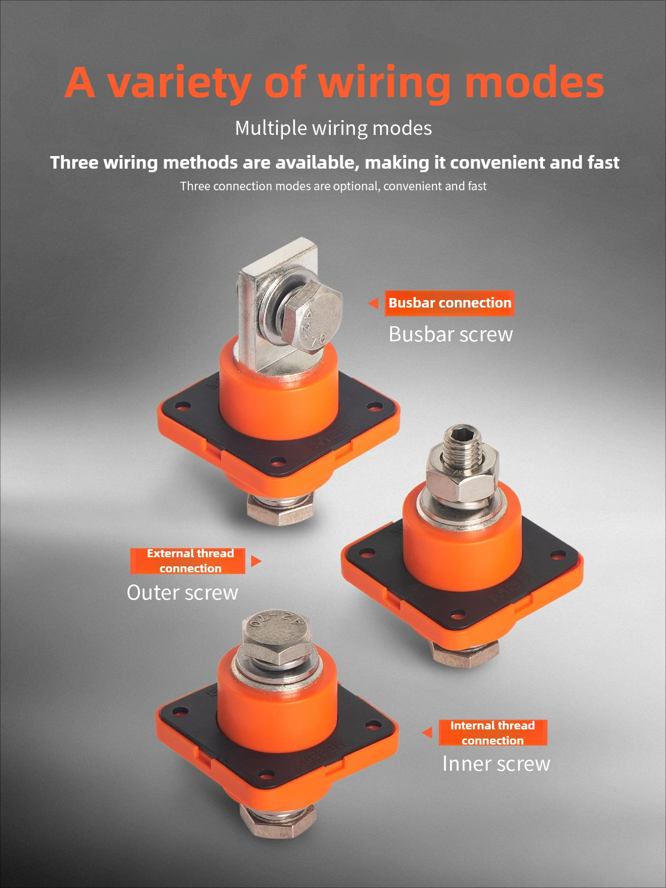 2 pièces 150A 250A 350A MEB haute qualité Type mural batterie au Lithium à courant élevé connecteur en cuivre nouvelle Terminal de stockage d'énergie