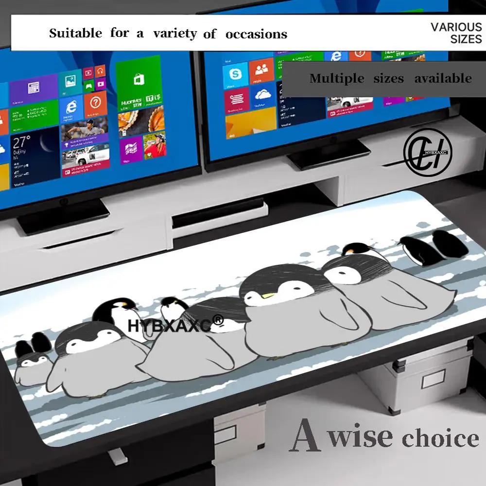 

HD Penguin And Cat Day Mouse Pad Tablet Laptop xl desktop mouse mat cute HD printing Gaming keyboard pad csgo Player 90x40 XAXC
