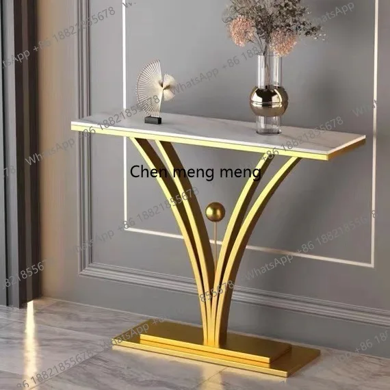 European-style entrance table simple wall plan art style decorative entrance table storage table