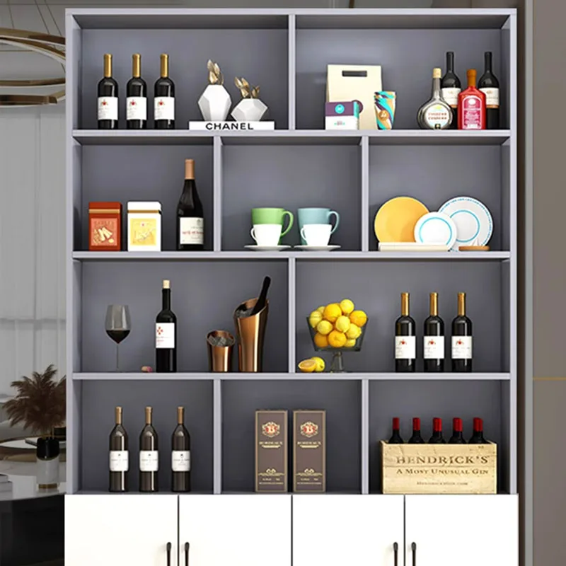 

Wine Refrigerator Portable Bar Metal Storage Cabinet Room Liquor Whiskey Showcase Luxury Decoration Vitrine Antique Furniture