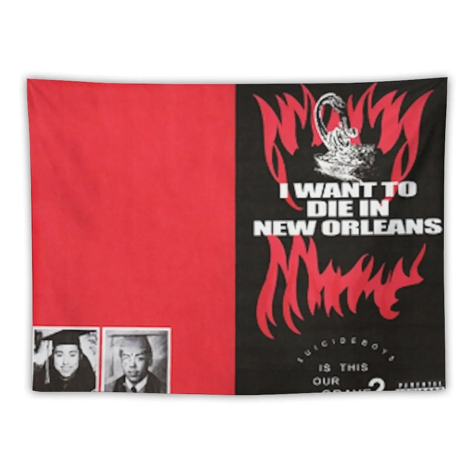 

IWANTTODIEINNEWORLEANS Tapestry Bedroom Decoration Home Decor Accessories Tapestry