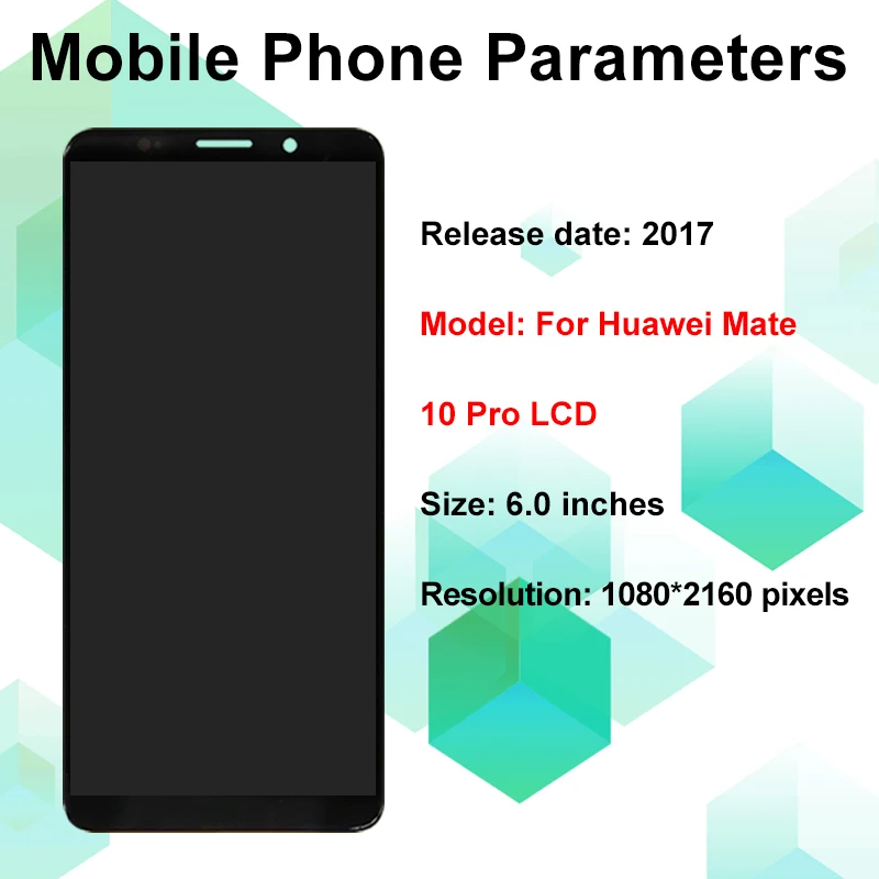 AAA Quality OLED For Huawei Mate 10 Pro LCD Display BLA-L29 Touch Screen Digitizer For Mate 10 Pro LCD BLA-A09 Replacement Parts