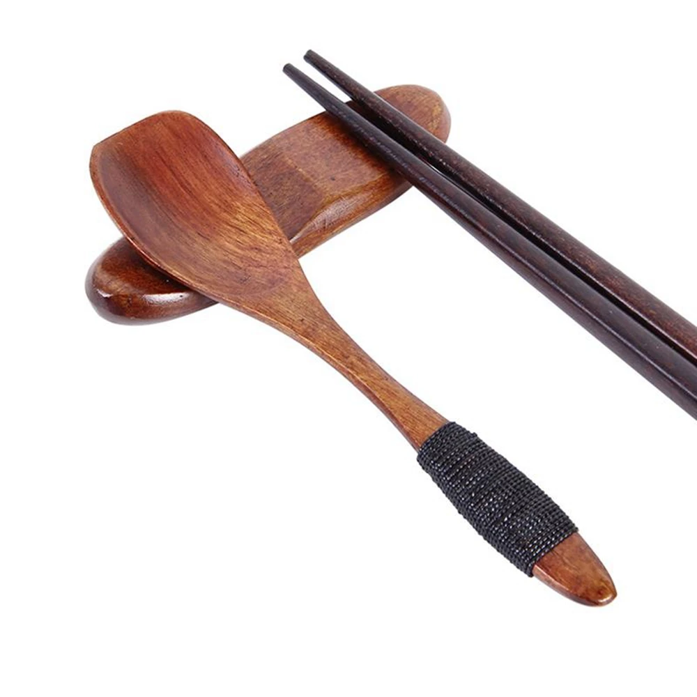 Wooden Chopsticks Holder Vintage Chopstick Rest Chopsticks Stand Holder Chopstick Rest For Dining Table Accessories Supplies