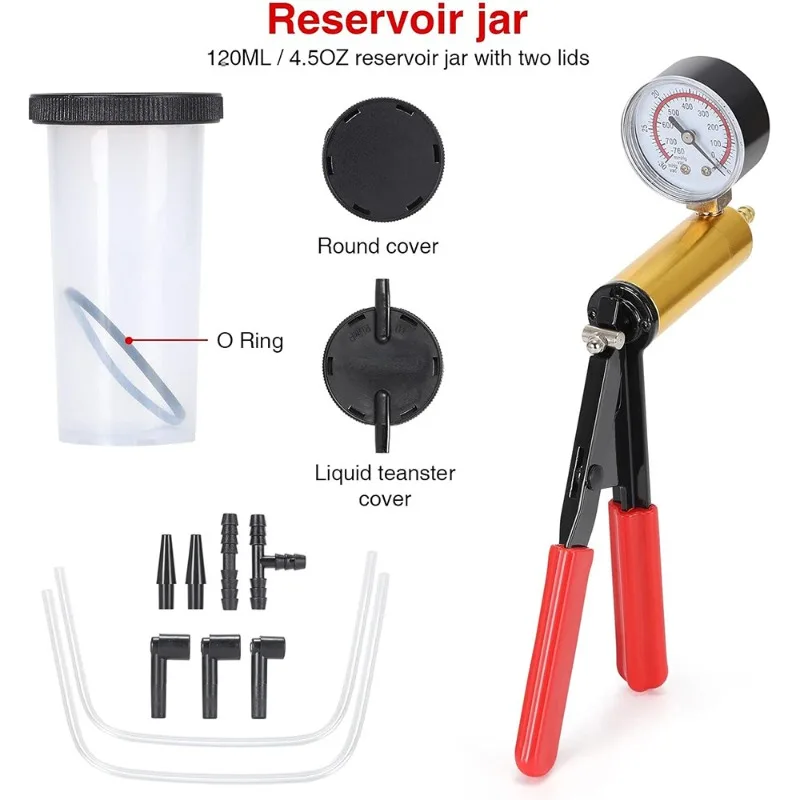 

Набор из 5 предметов, ручной вакуумный насос, инструменты для ремонта механических, инструменты для замены автомобильного тормозного масла, насос давления коробки для обслуживания