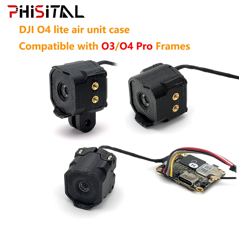 O4 Lite air unit case/Shell/Cover: Compatible with O3/O4 Pro Frames · Filter Mount 3D printing for dji O4 FPV drone
