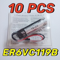 10PCS Original New ER6V ER6VC119B 3.6V 2000mAh PLC Battery With Plug