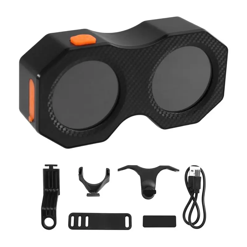 【MUST-HAVE】Bicycle Demon Eye Tail Light Wireless Demon Eye Dual-Eye For Electric Bicycle Rear Lights