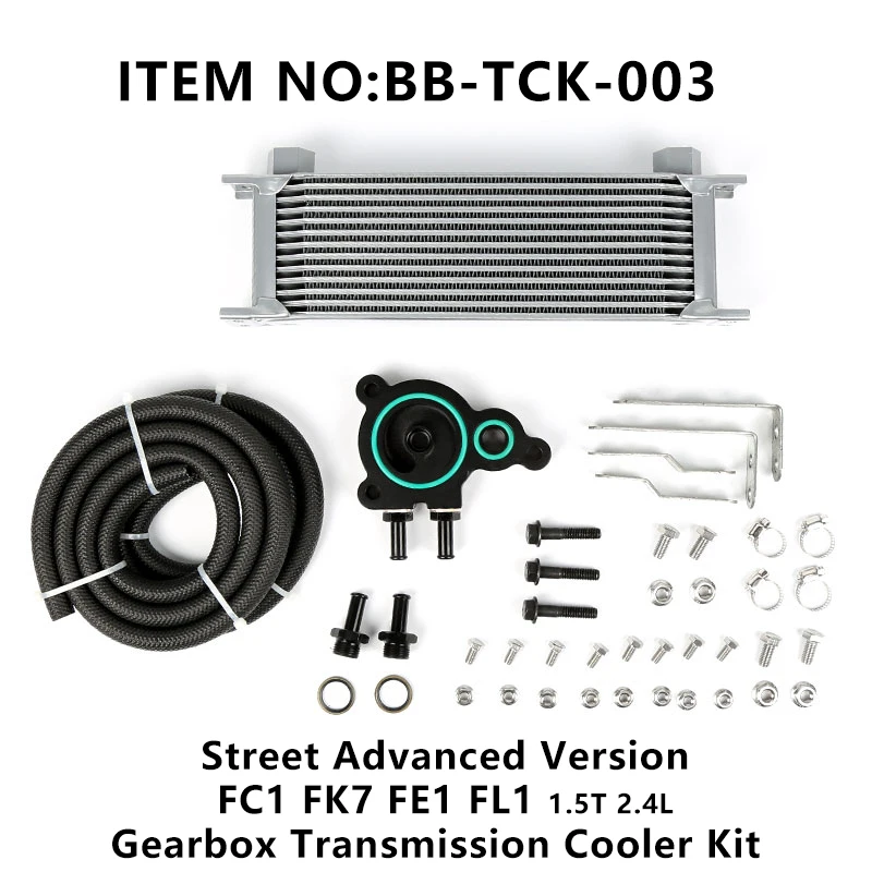 Battle Bee Civic FC FE 1.5T Transmission CVT ATF 14 Rows Oil Cooler Kit BB-TCK-003