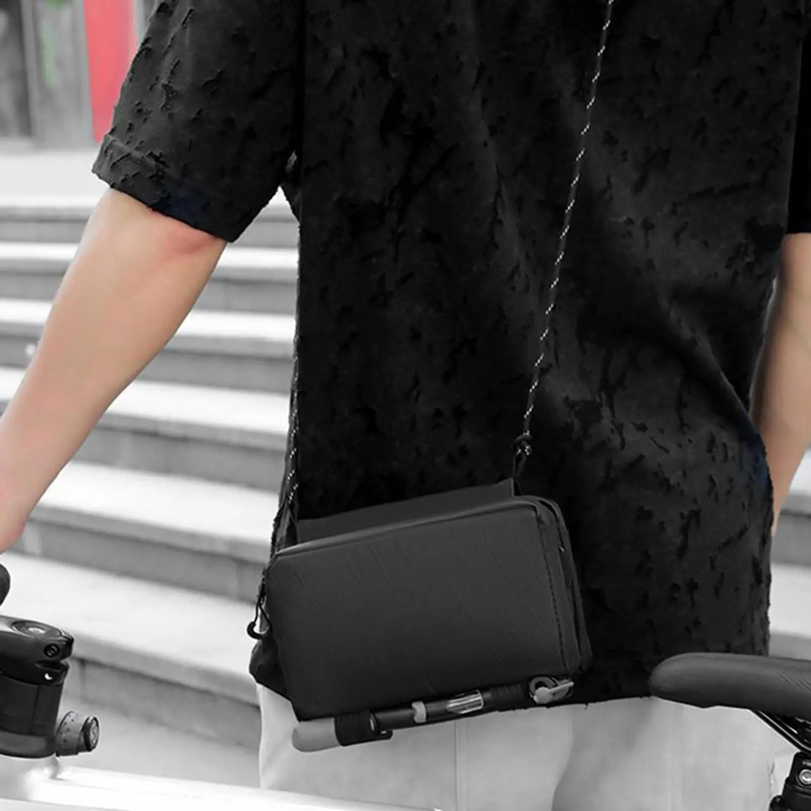 

Велосипедная сумка с верхней трубкой, сумка на раму велосипеда, водонепроницаемая велосипедная сумка для хранения телефона для переноски снаряжения, хранения воды, поездок на работу на открытом воздухе