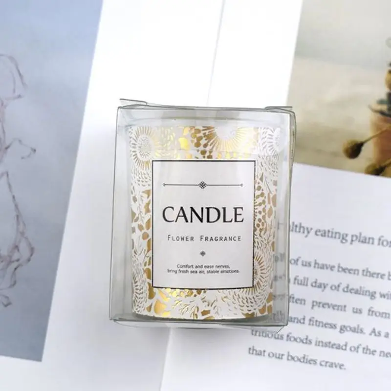 Candela aromatica profumata alla cera di soia romantica candele profumate floreali senza fumo candele regalo per gli ospiti Souvenir di compleanno